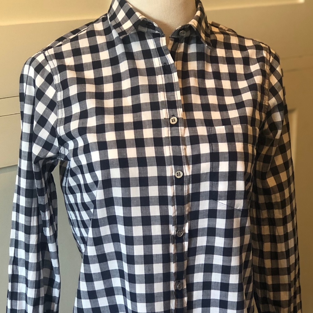 J. Crew 100% Cotton Gingham Shirt